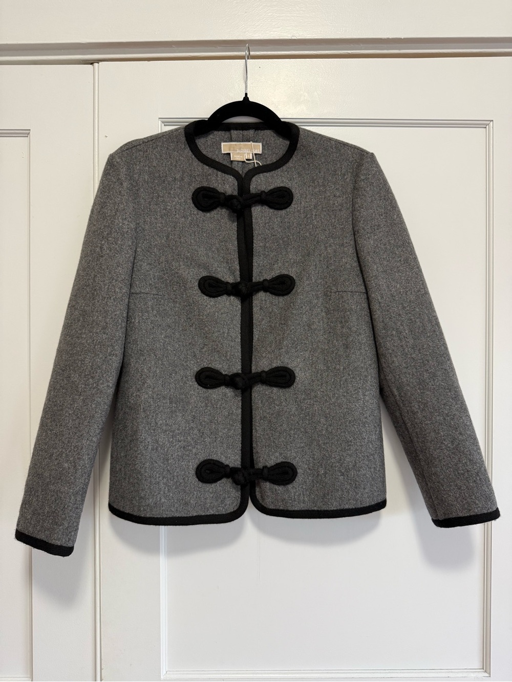 Michael Kors Collection NWT wool frog closure jacket runway sz 4 $1495 retail
